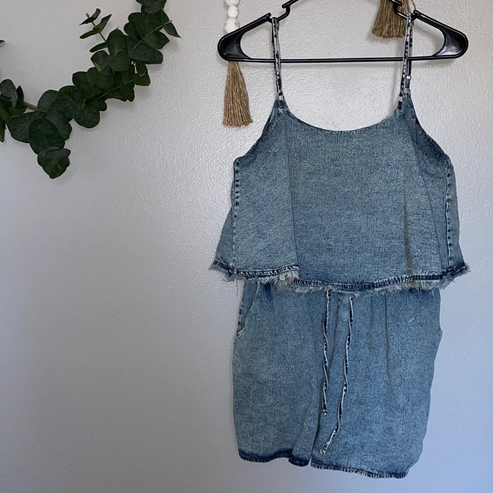 Denim Romper